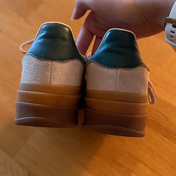 adidas Originals Gazelle Bold "Cream White/Green" - Picture 7 of 9